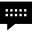 Sms Text Messaging Glyph icon 64x64